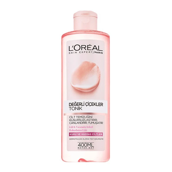 تونر لورال Loreal برای پوست های خشک و حساس حجم 400 میلی
