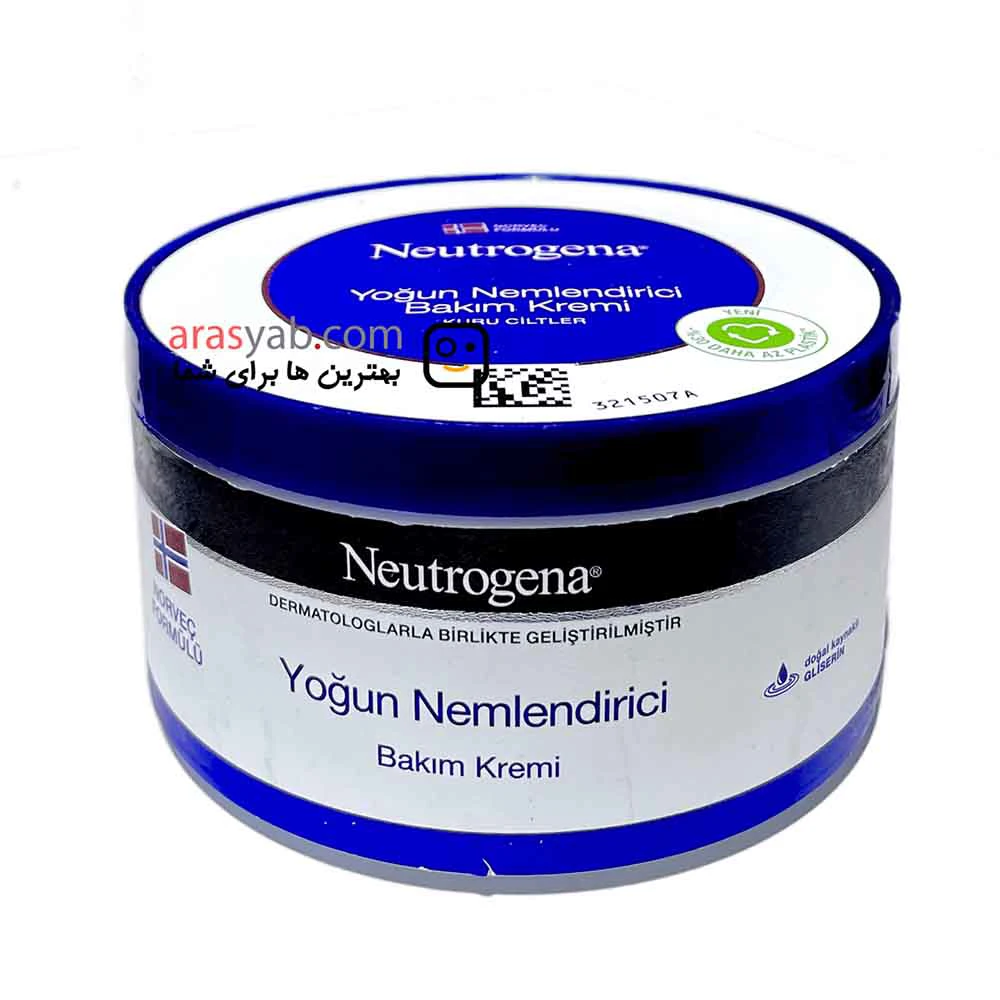 کرم نوتروژینا Yogun Nemlendirici برای آبرسانی و مراقبت پوست حجم 300 میل