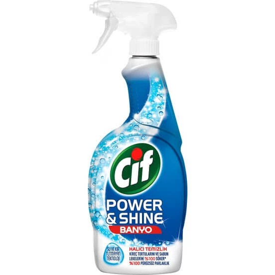 اسپری تمیزکننده سرویس بهداشتی CIF مدل POWER AND SHINE حجم 750 میلی
