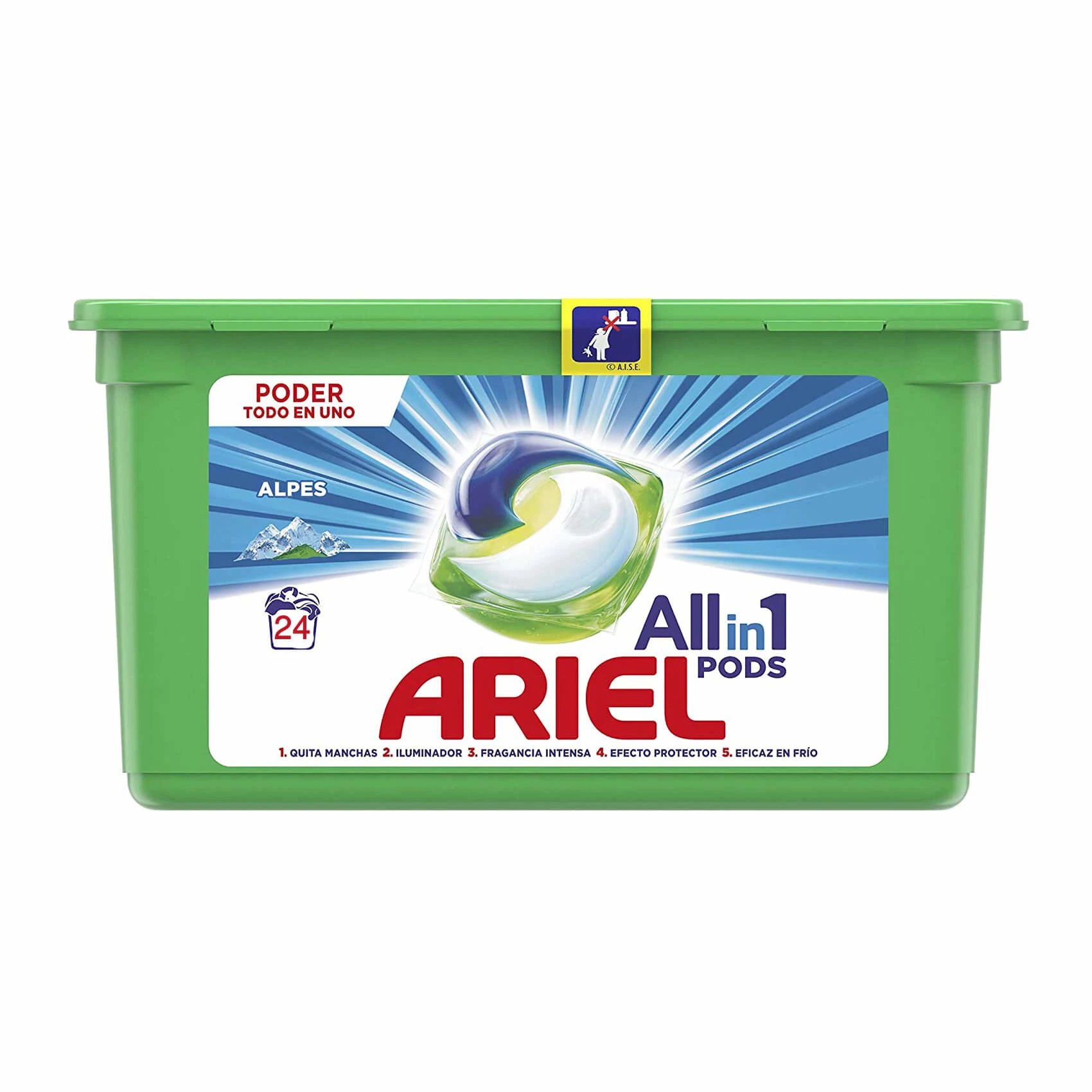 قرص ماشین لباسشویی آریل ALL IN ONE Pods تعداد 24 عددی