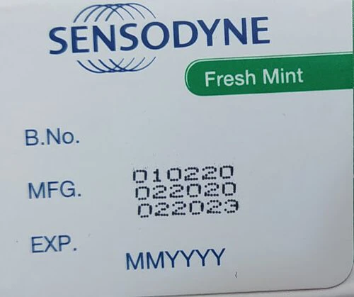 خمیر دندان سنسوداین SENSODYNE Fresh Mint حجم 100 میلی