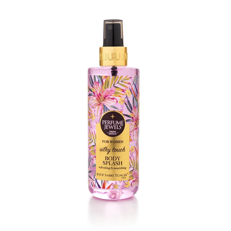 بادی اسپلش Perfume Jewels ایوب صبری مدل Silky Touch حجم 250 میلی