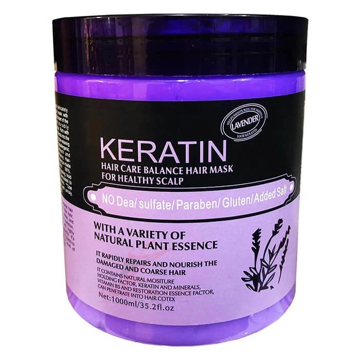 ماسک موی فری سولفات کراتین keratin مدل Lavender حجم 1000 میلی