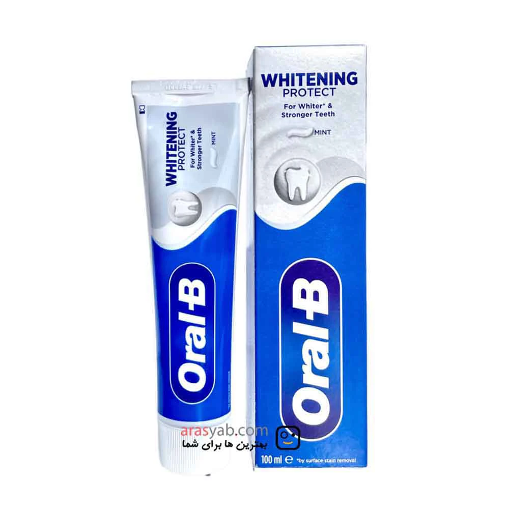 خمیر دندان Oral-B سفید کننده مدل whitening protect حجم 100 میل