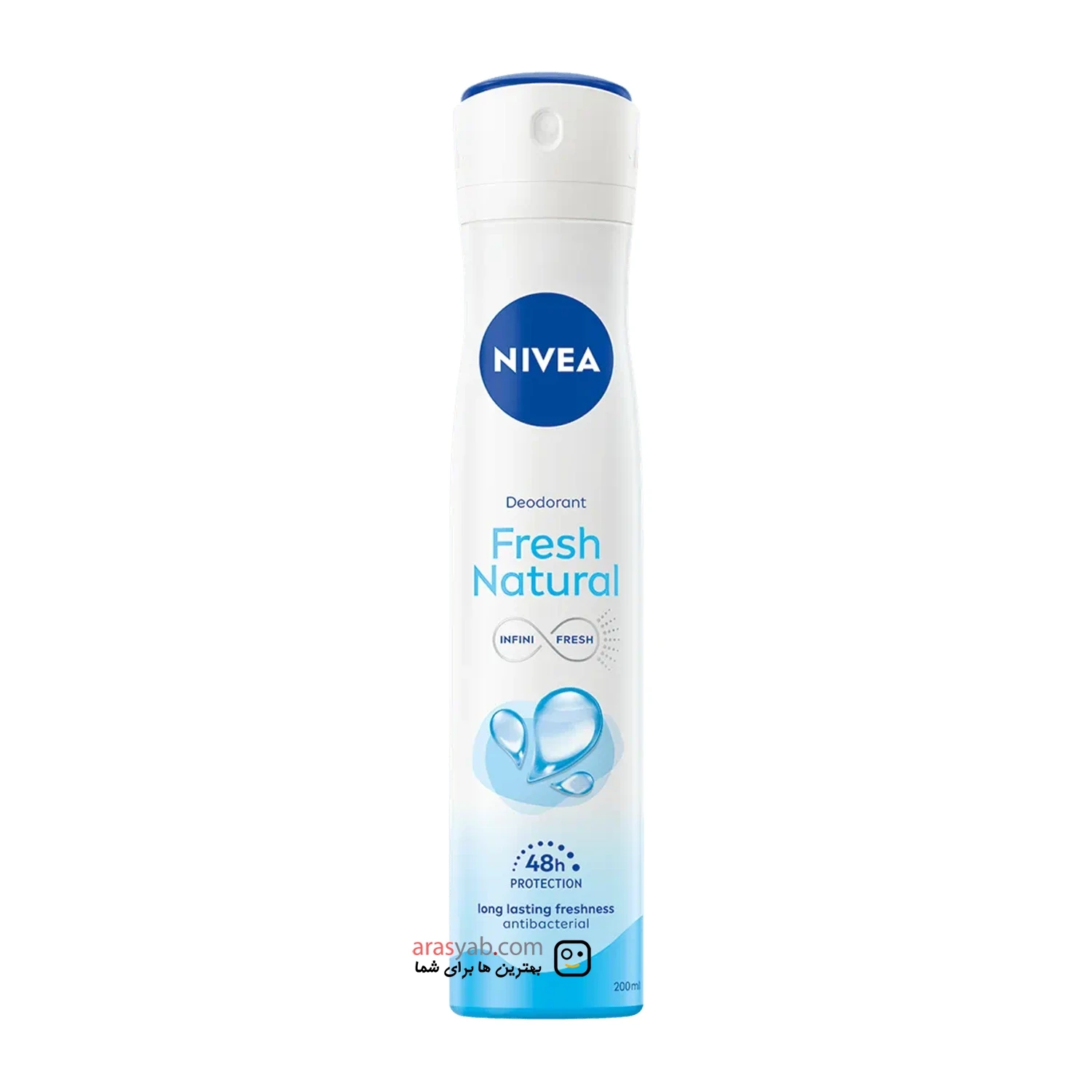 اسپری ضدتعریق زنانه نیوا Nivea مدل فرش نچرال Fresh Natural حجم 200 میل