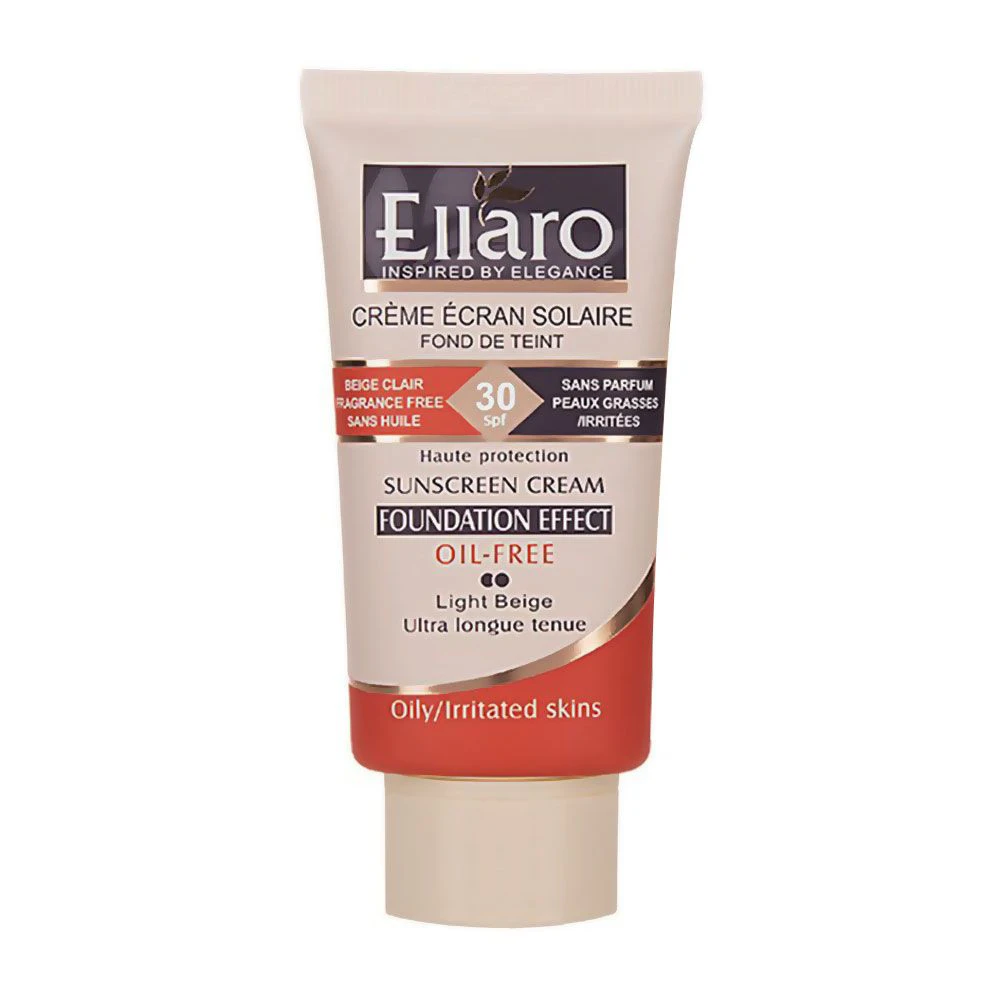 کرم ضدآفتاب رنگی اِلارو بژ روشن با SPF 30 حجم 40 میلی
