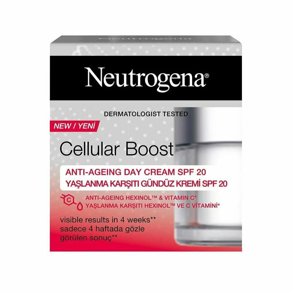کرم روز ضد پیری نوتروژینا مدل Cellular Boost با SPF20 حجم 50 میلی