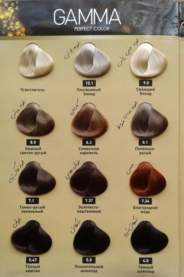 رنگ موی گاما 6/5 رنگ اناری بدون آمونیاک