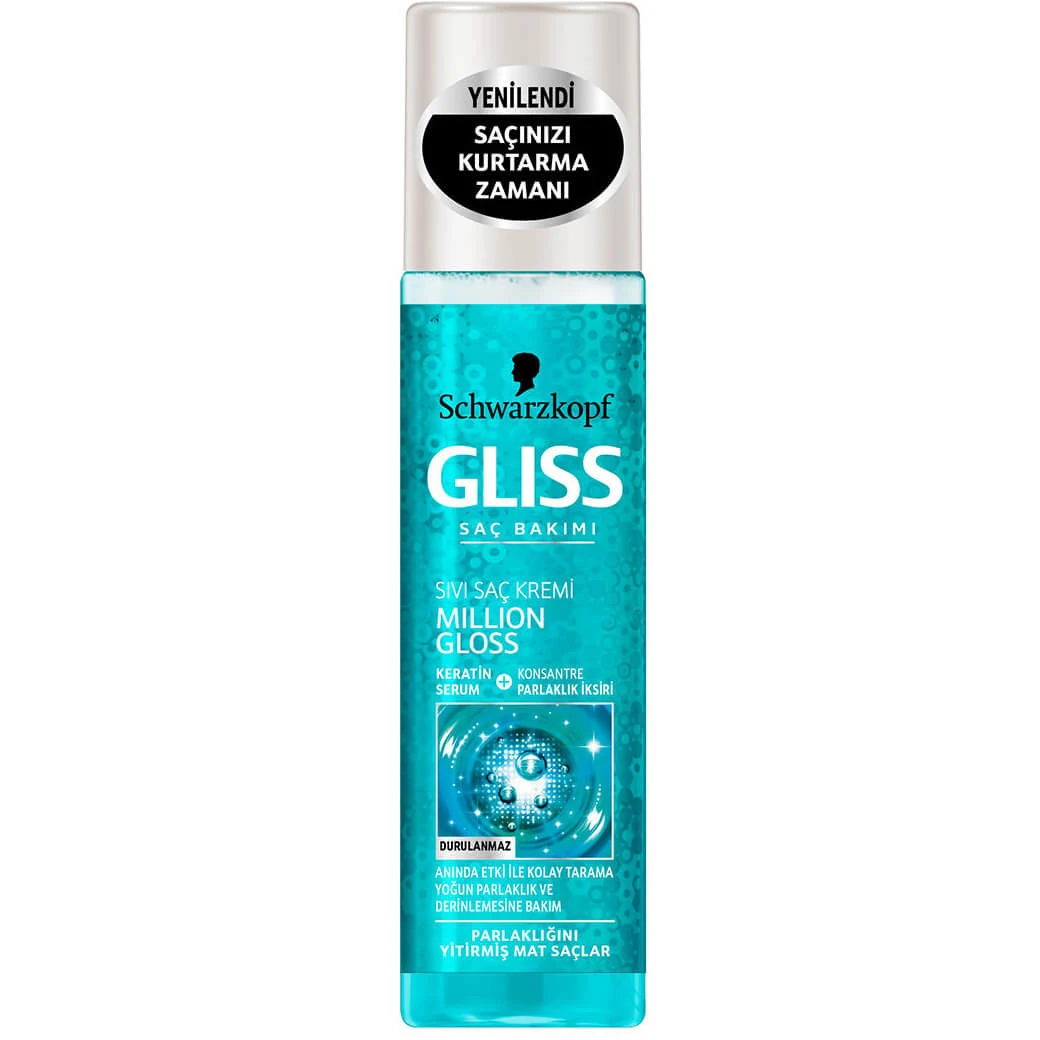 اسپری نرم کننده مو Gliss مدل MILLION GLOSS حجم 200 میلی