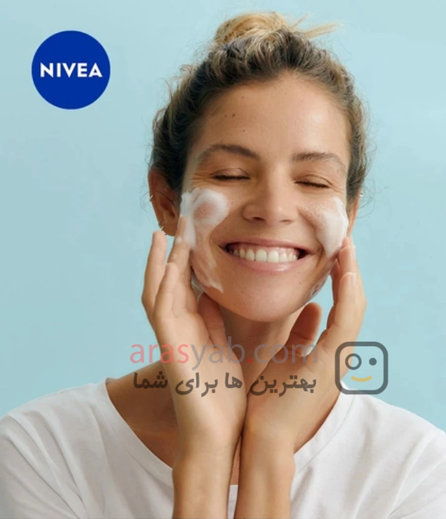 فوم شستشو صورت نیوآ Nivea حاوی عصاره گل لوتوس حجم 150 میل