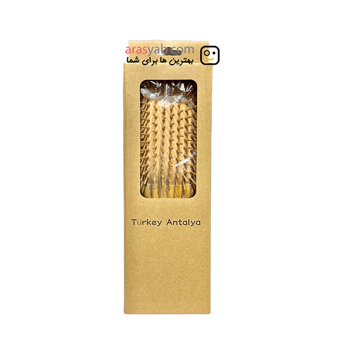 برس مو چوبی بامبو Turkey Antalya طرح مربع