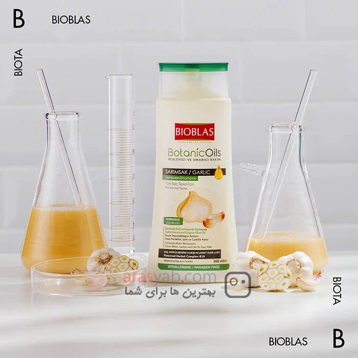 شامپو سیر بیوبلاس Bioblas ضد ریزش و ترمیم کننده مو حجم 360 میل