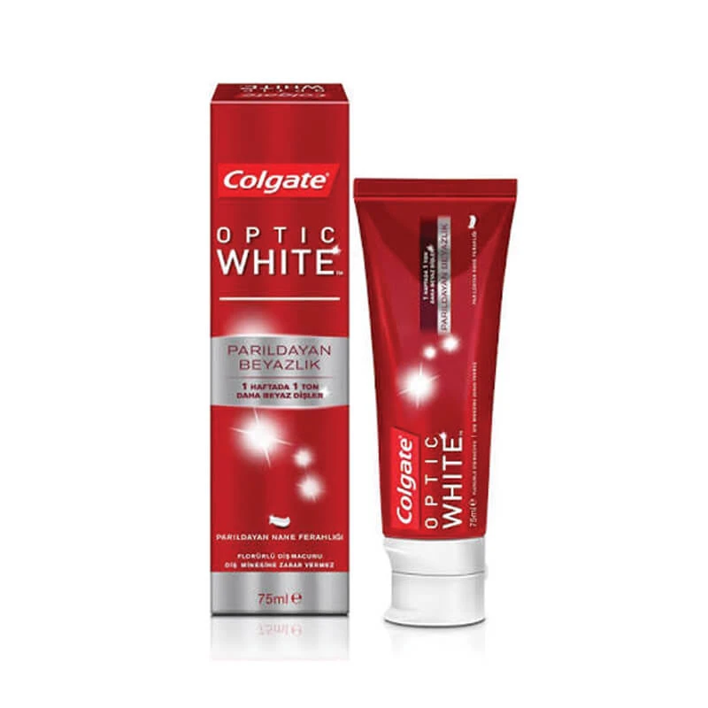 خمیر دندان اپتیک وایت سفید کننده کلگیت Colgate مدل Optic White حجم 50 میل