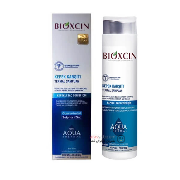 شامپو ضد شوره بیوکسین مدل AQUA THERMAL حجم 300 میل