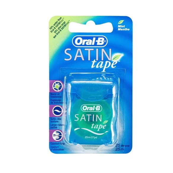 نخ دندان نعنایی اورال بی Oral-B مدل ساتین Satin Tape