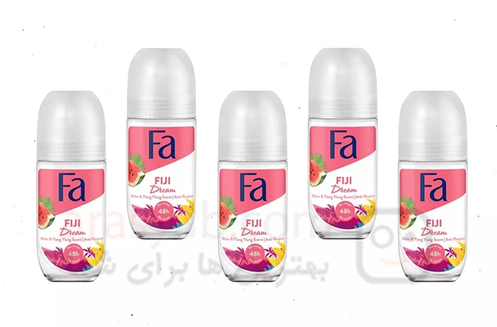 ضد تعریق رولی فا FA مدل Fiji Dream با رایحه هندوانه و یلانگ یلانگ حجم 50 میل