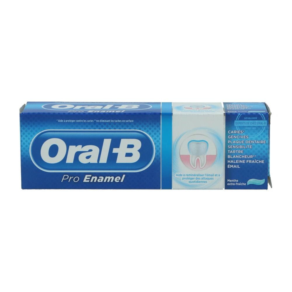 خمیر دندان پرو اینامل Pro Enamel اورال‌بی Oral-B حجم 75 میلی