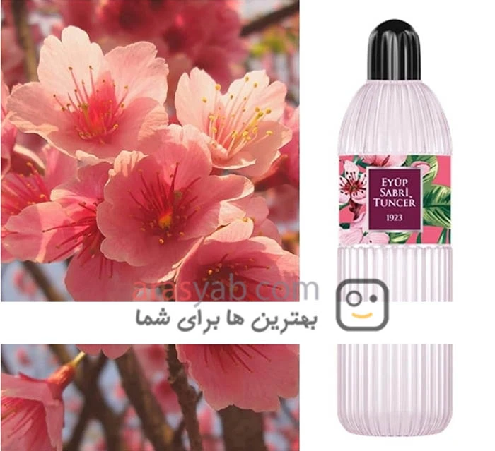 کولونیا شکوفه گیلاس ایوب صبری ضد عفونی کننده دست حجم 400 میل