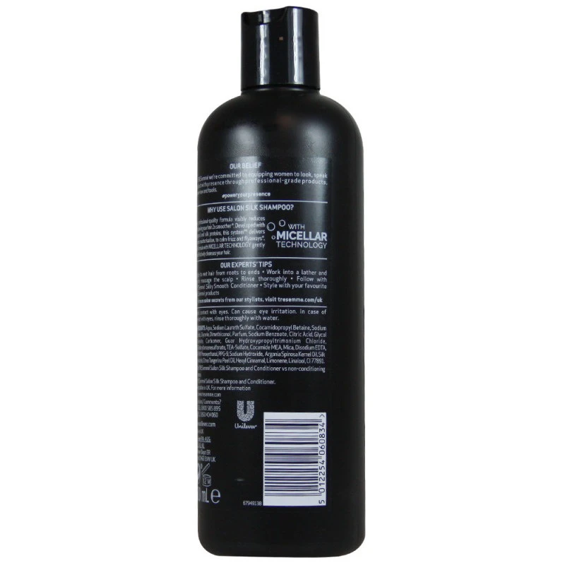 شامپو ترزمه برای موهای خشک و وز مدل Salon Silk حجم 500 میلی