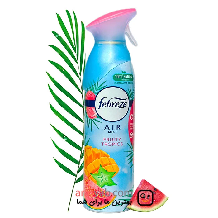 اسپری خوشبوکننده fruity tropics فبرز با رایحه میوه های استوایی حجم 300 میل