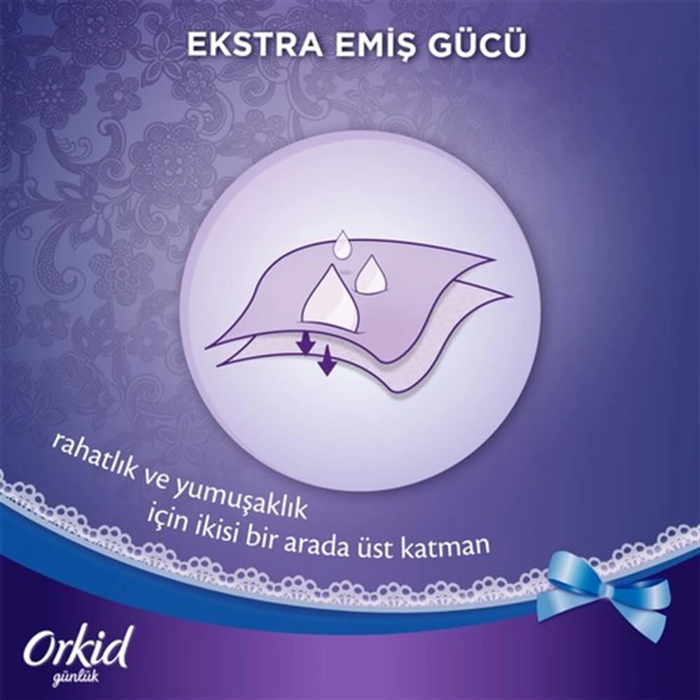 نوار بهداشتی حساس ویژه شب ارکید Orkid سایز 3 بسته 14 عددی