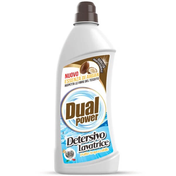 مایع لباسشویی حاوی روغن آرگان dual power حجم 1 لیتری