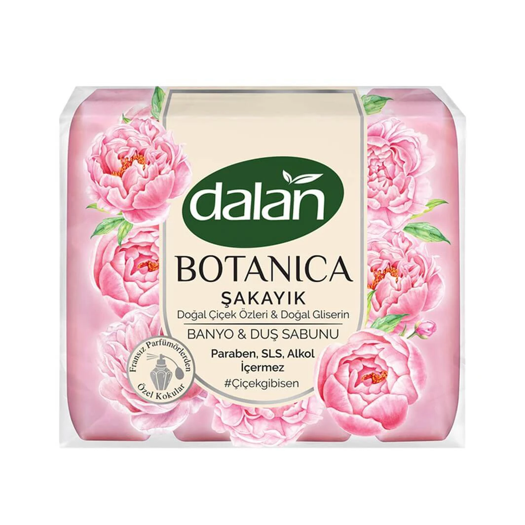 صابون گلیسیرینه دالان Dalan بوتانیکا با رایحه گل شقایق بسته 4* 150 گرمی