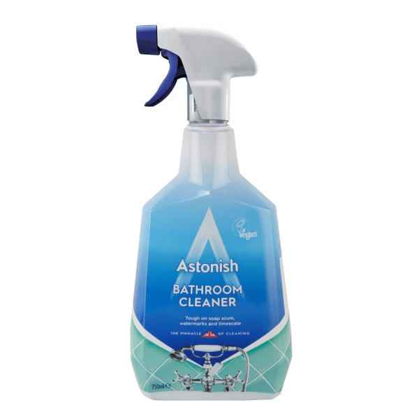 اسپری چند منظوره سطوح حمام آستونیش Astonish با رایحه گل یاس حجم 750 میلی