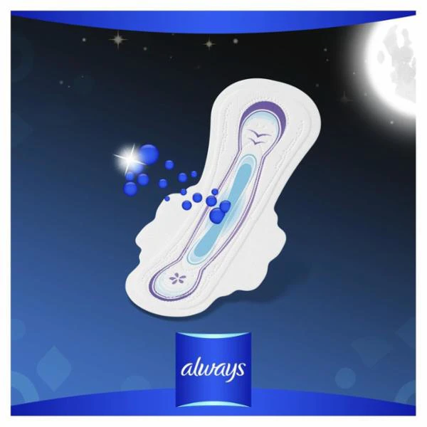 نوار بهداشتی ویژه شب ALWAYS مدل ultra secure night سایز 4 بسته 24 عددی