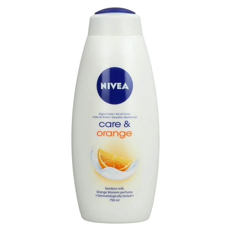 شامپو بدن NIVEA care &amp; orange با رایحه ی پرتقال حجم 750 میلی