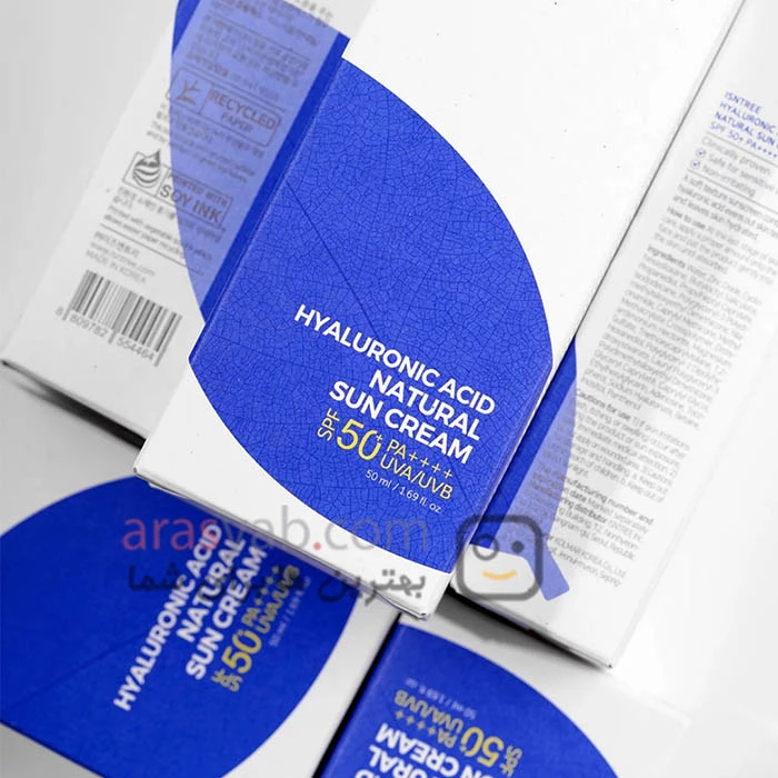 کرم ضد آفتاب ایزنتری ISNTREE اصل کره ای با SPF 50 حاوی هیالورونیک اسید