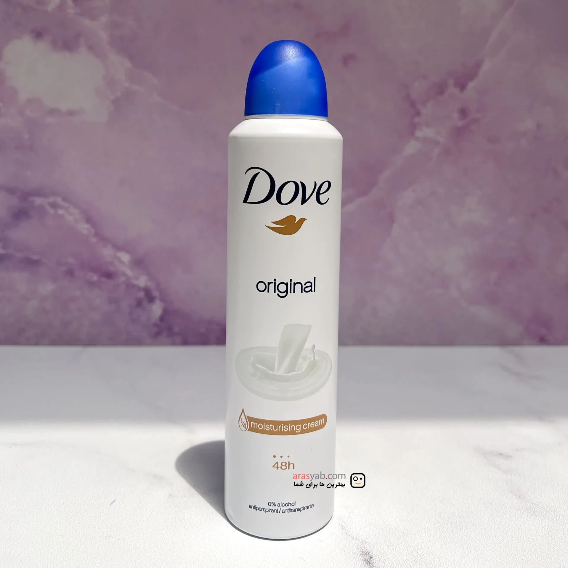 اسپری ضد تعریق زنانه شیری داو DOVE مدل اورجینال Original حجم 250 میل