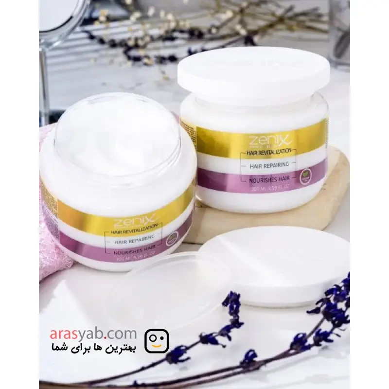 ماسک موی 3 کاره داخل حمام زنیکس Zenix برای احیاء موهای آسیب دیده حجم 300 میل