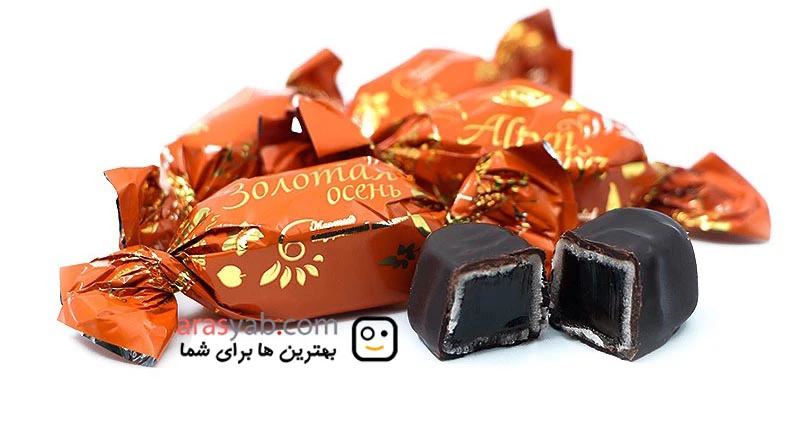 شکلات پذیرایی هاسار hasar نارنجی مدل Altyn Guyz بسته 1 کیلویی