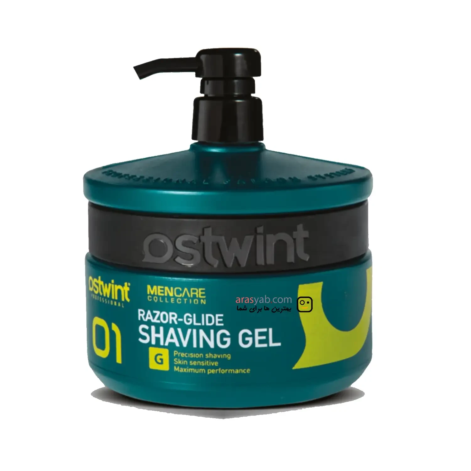 ژل اصلاح معطر 01 استوینت Ostwint سبز با رایحه جذاب خنک حجم 1000 میل