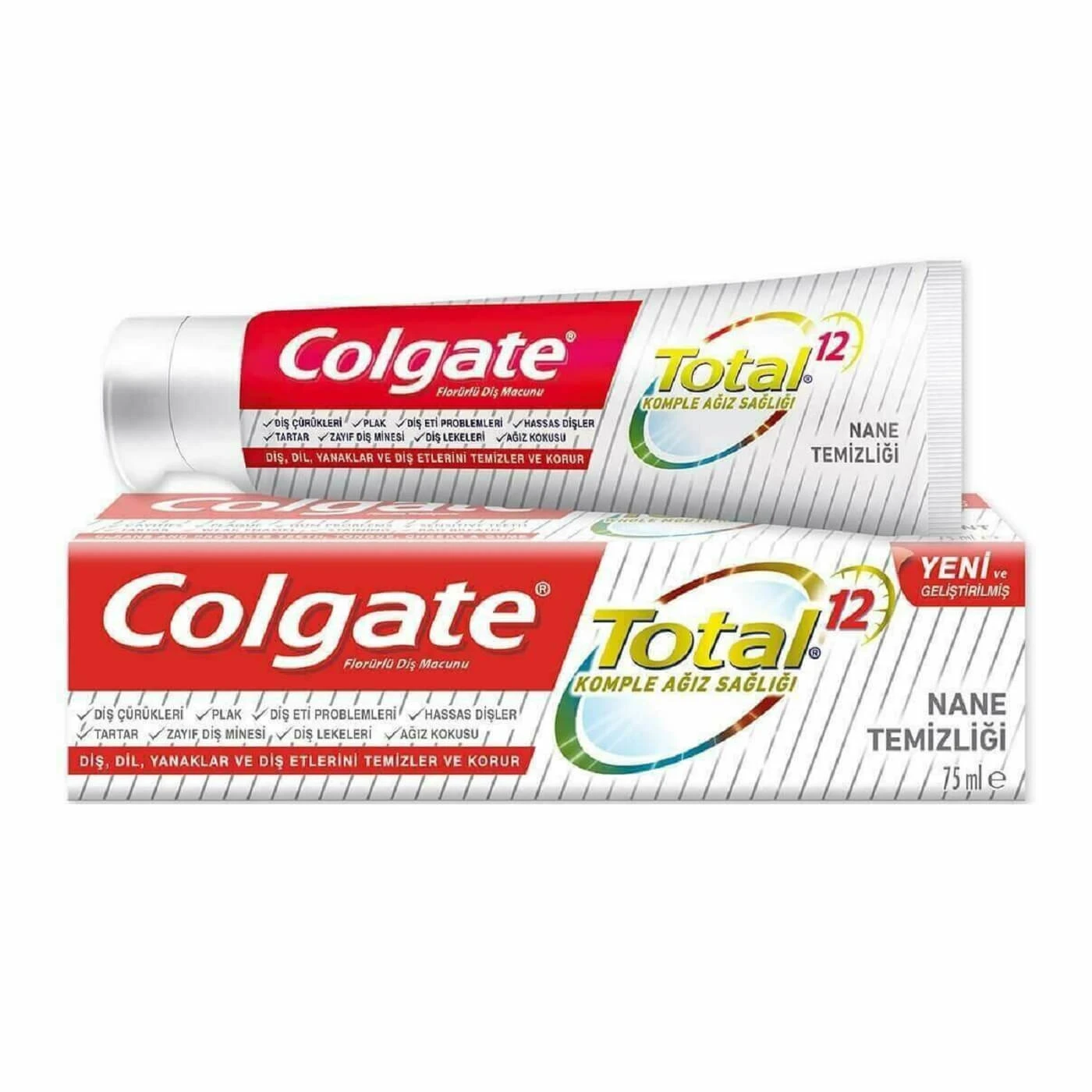خمیردندان همه کاره کلگیت Colgate Total 12 حجم 75 میلی
