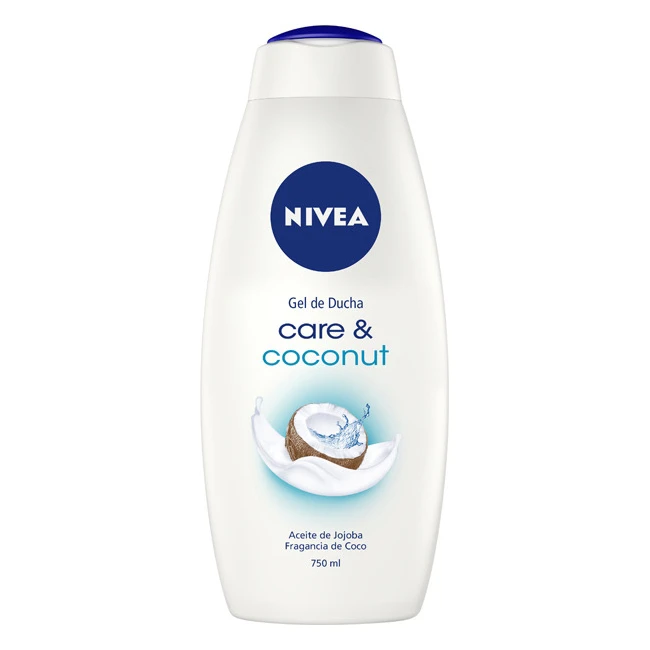 شامپو بدن NIVEA care &amp; coconut با رایحه ی نارگیل حجم 750 میلی