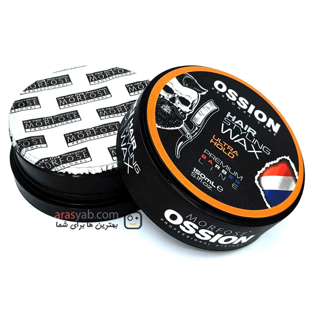 واکس مو مورفوس Ossion مدل ULTRA HOLD سری Barber Line حجم 150 میل
