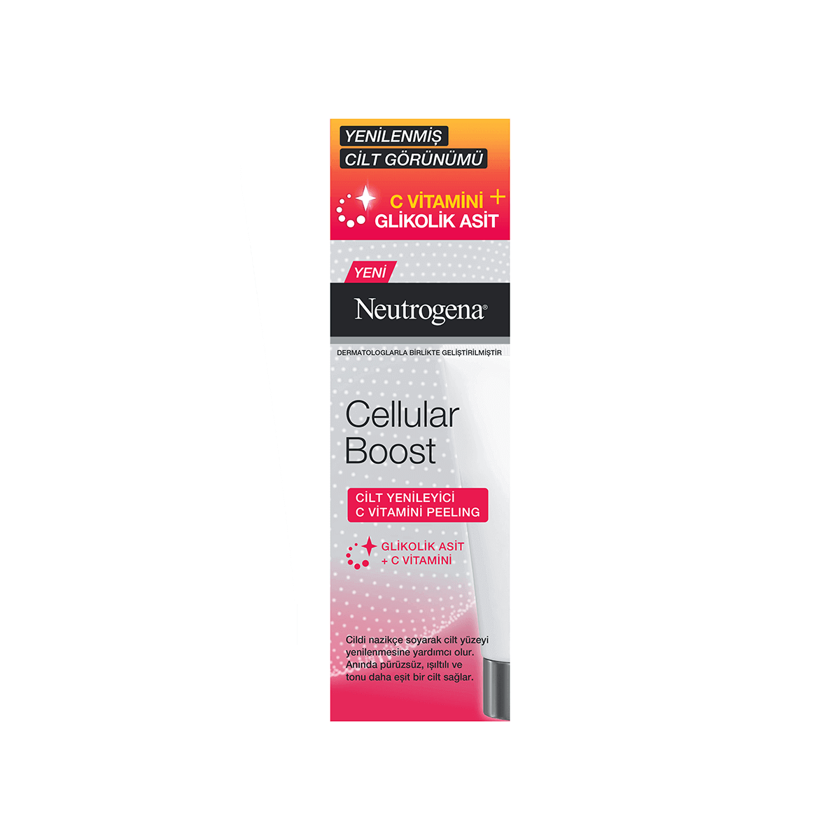 کرم لایه برداری ویتامین C نوتروژینا neutrogena مدل Cellular Boost حجم 75 میلی