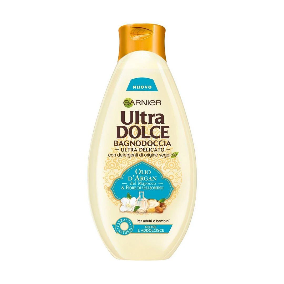 شامپو بدن حاوی روغن آرگان و عصاره گل یاس گارنیر مدل ULTRA DOLCE حجم 500 میلی