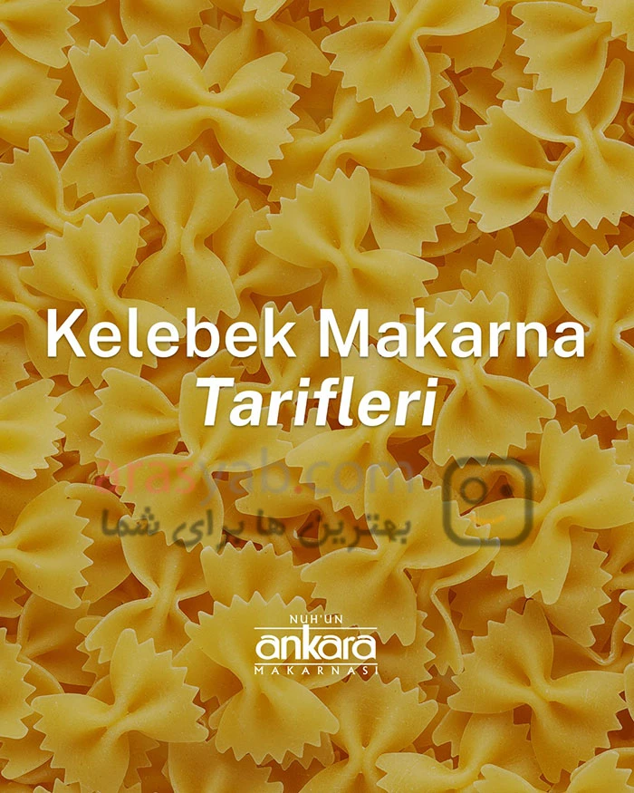 ماکارونی ویتامینه آنکارا Ankara طرح پروانه حجم 500 گرم