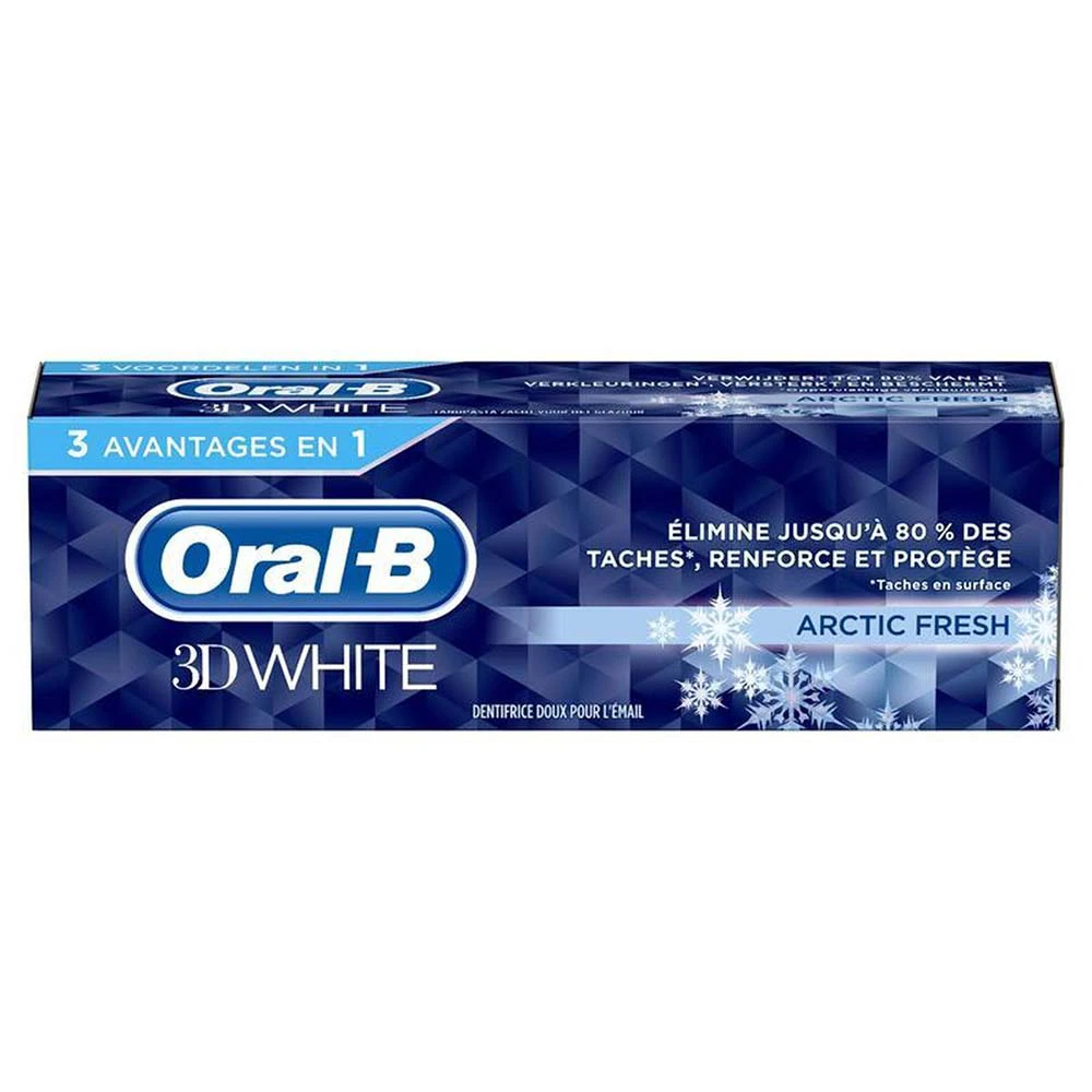 خمیردندان تری دی وایت 3DWhite اورال بی سفیدکننده مدل Arctic Fresh حجم 75 میلی