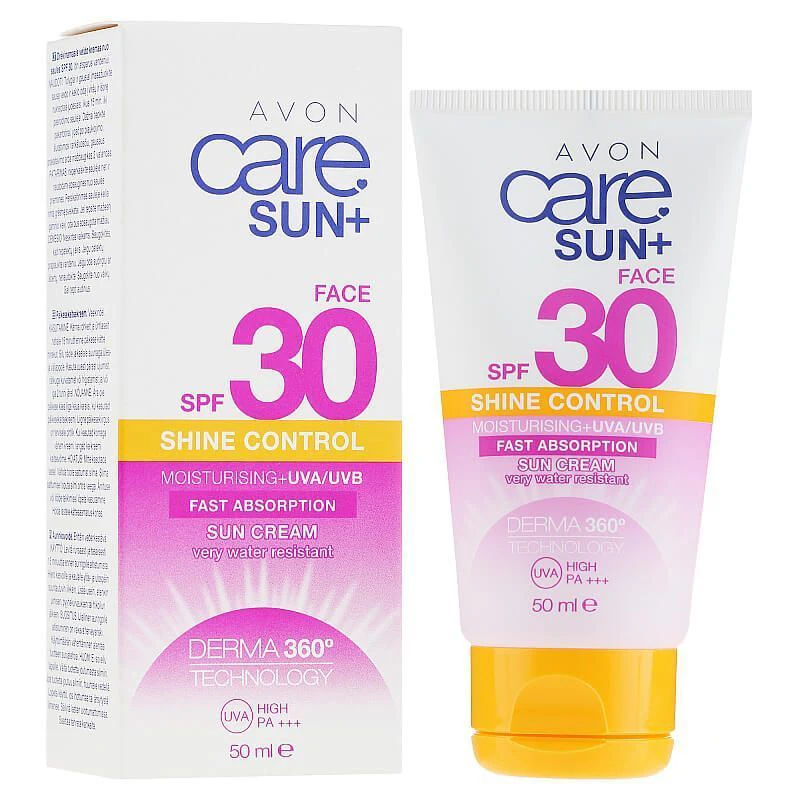کرم ضد آفتاب آوون Avon ‌مدل Shine Control با spf 30 حجم 50 میلی