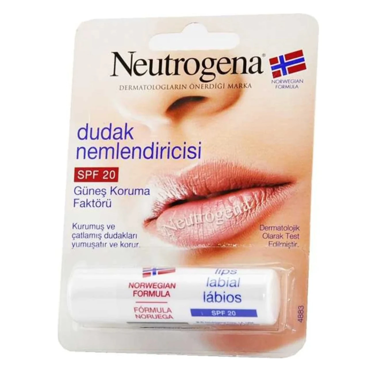 بالم لب مرطوب کننده و تسکین دهنده نیتروژینا neutrogena مدل Labial با spf 20