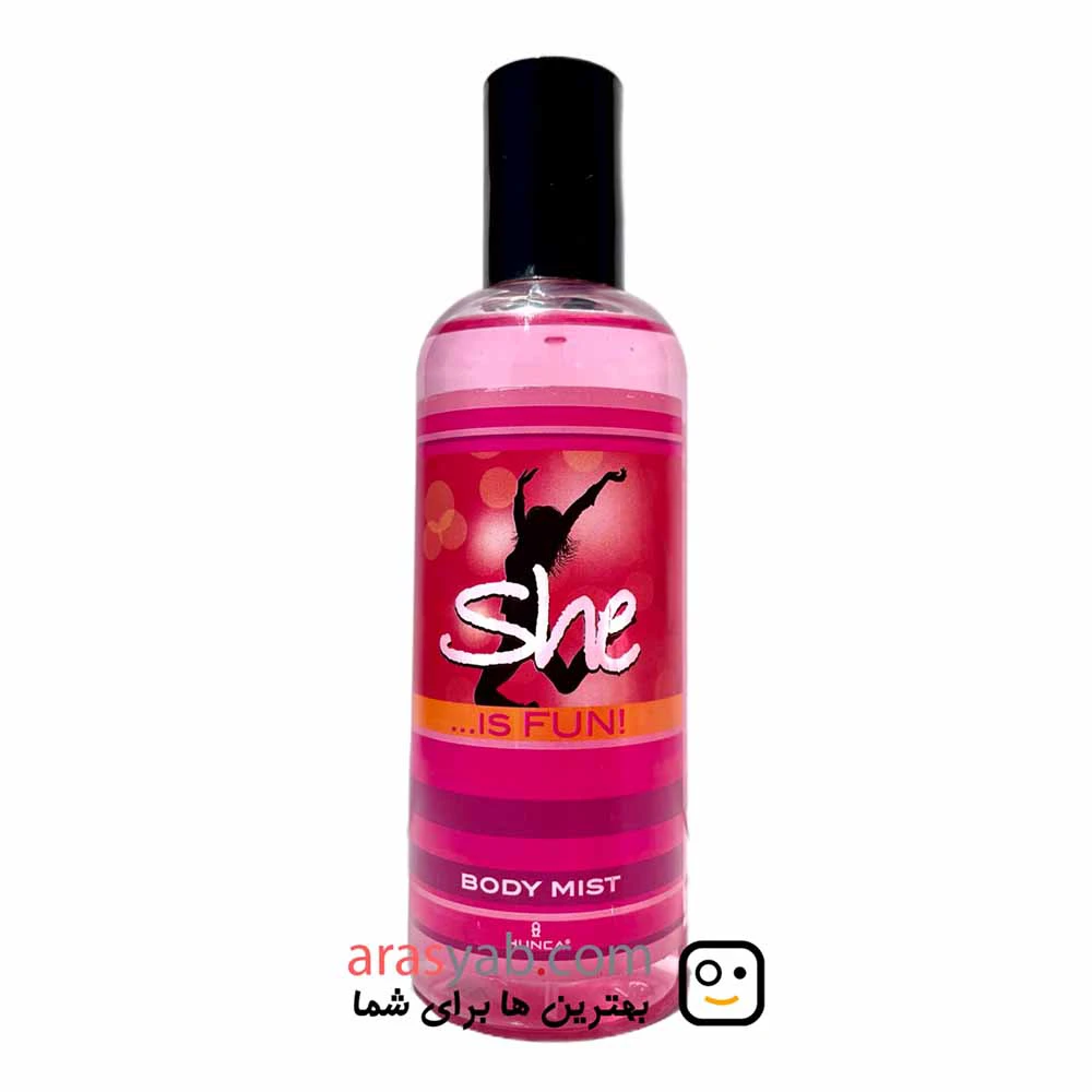 بادی اسپلش شی She مدل is fun با رایحه شیرین و ملایم حجم 150 میل