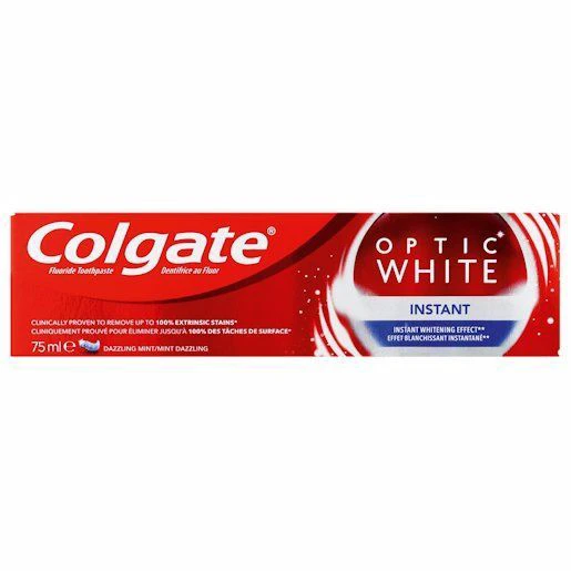 خمیر دندان کلگیت Colgate اپتیک وایت مدل Instant حجم 75 میل