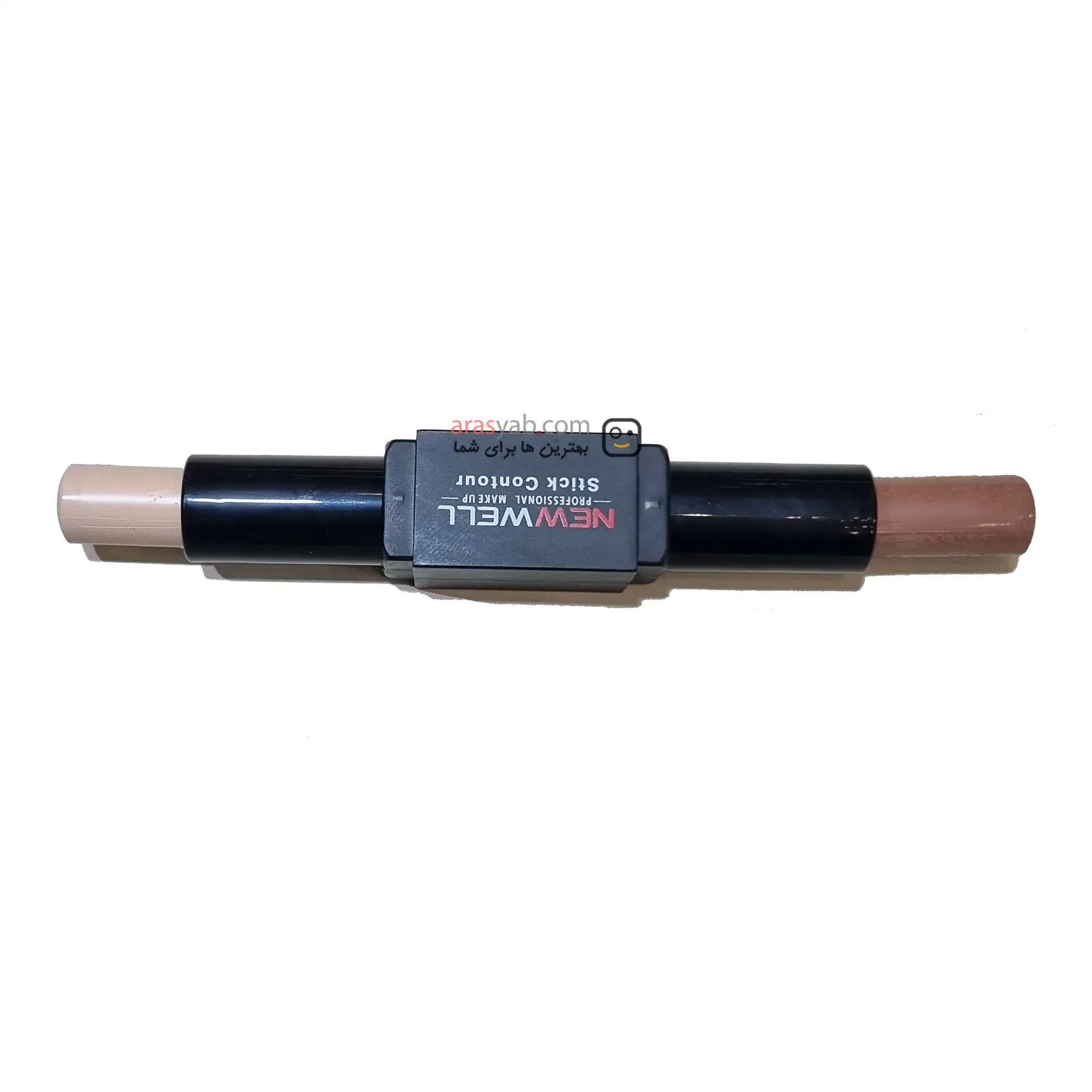 کانتور نیوول NEW WELL استیکی دو سر شماره 01 با دو رنگ روشن و تیره