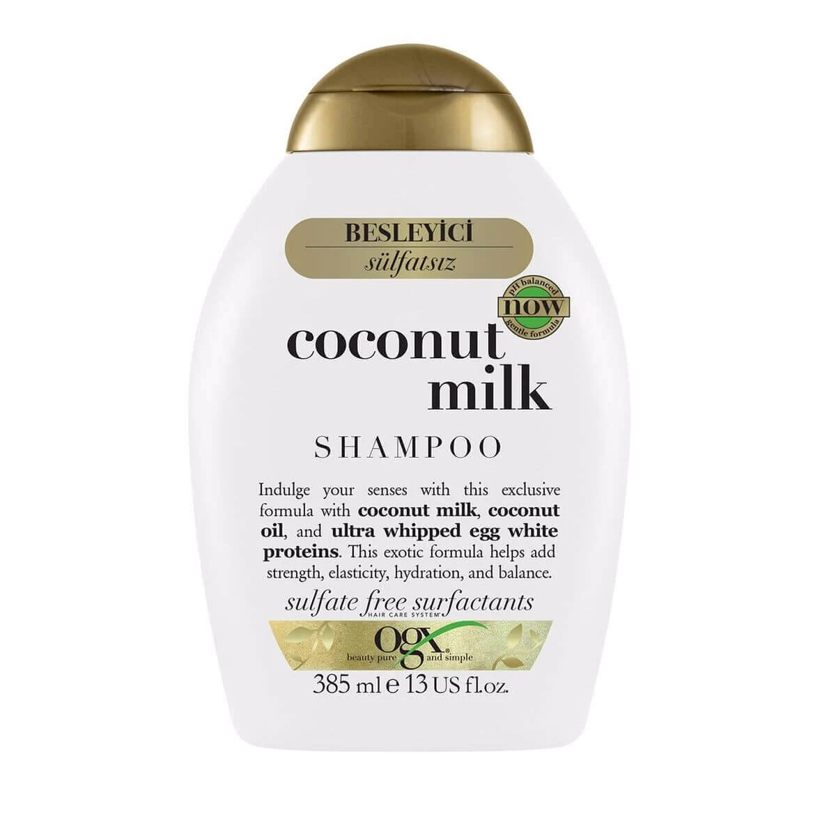 شامپو فری سولفات او جی ایکس حاوی شیر نارگیل Coconut Milk حجم 385 میلی