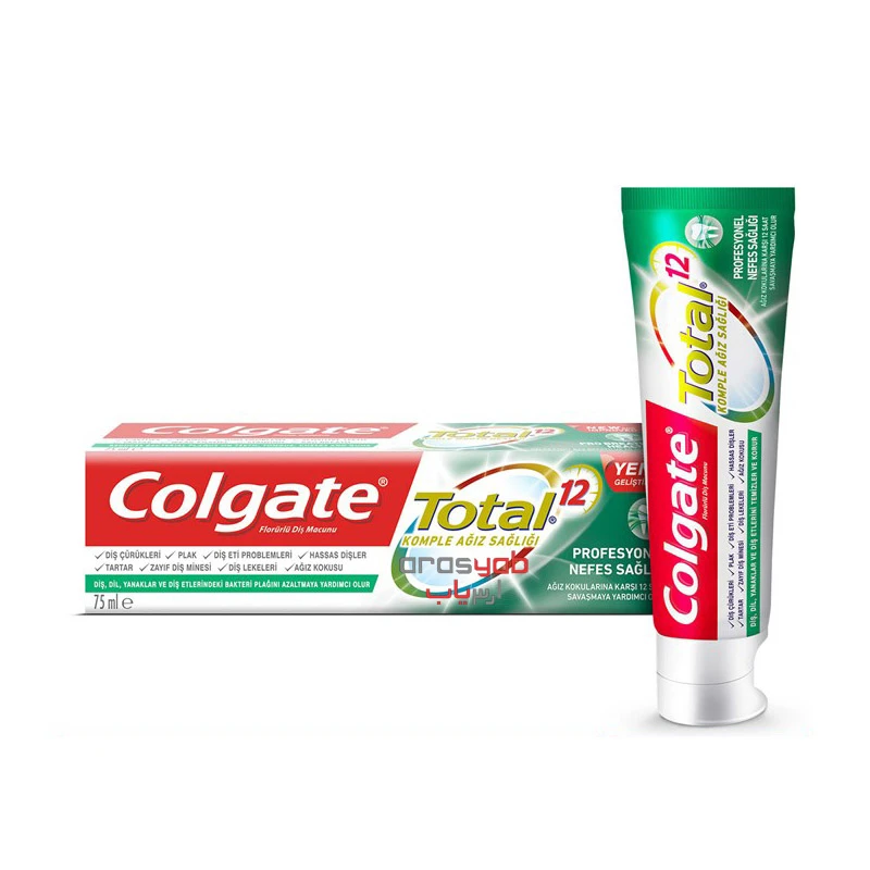خمیردندان سبز Colgate Total 12 مدل Pro Breath Health حجم 75 میلی