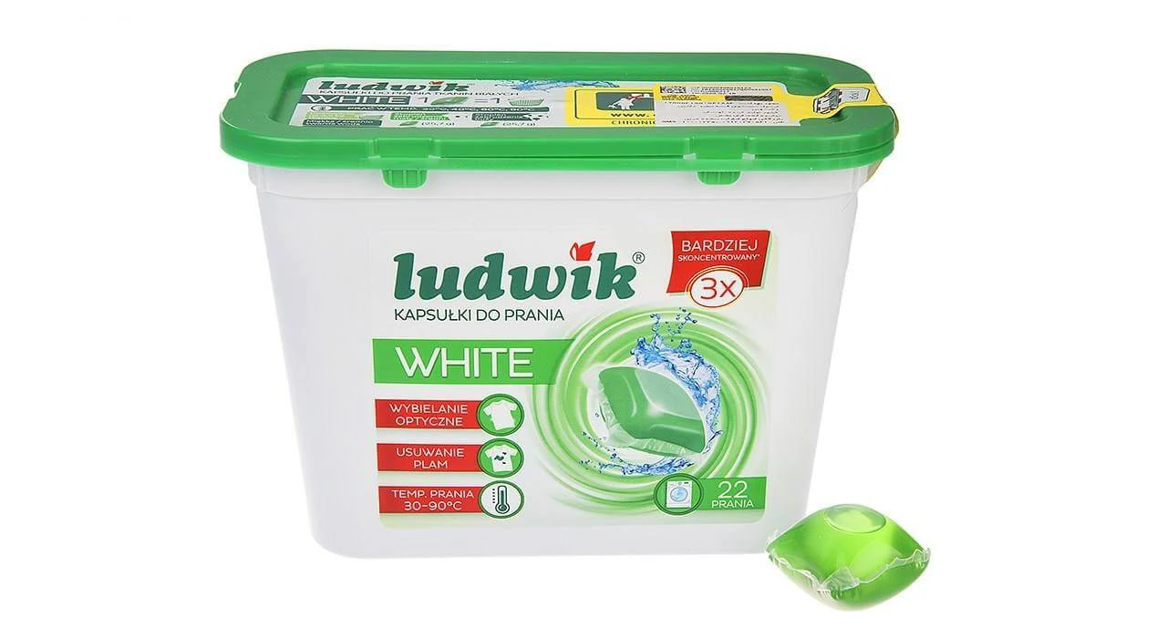 کپسول ژله‌ای ماشین لباسشویی لودویک مدل White بسته 22 عددی